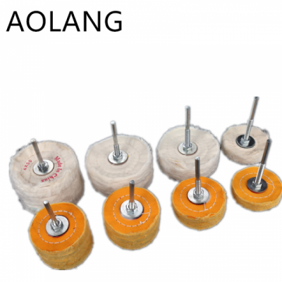 High Quality Whie/yellow Muslin Cotton Buffing Cloth Polishing Wool Wheels For Jewelry Polish