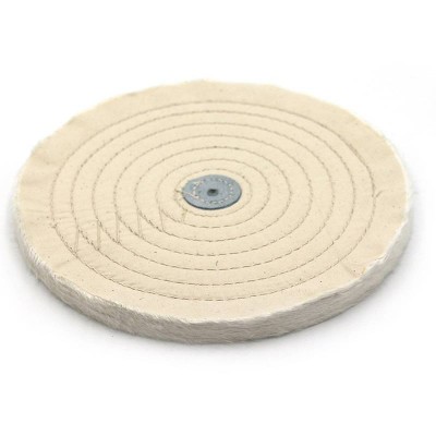 3"/4"/5"/6"/7"/8"/10" 100% Cotton Cloth White Polishing Buffing Wheels Grinder Pad For Jewelry Wood Metal Polishing